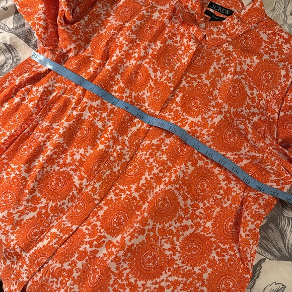 J.Crew Classic-fit drapey cupro-blend shirt in floral crown BQ751 - Picture 4 of 8